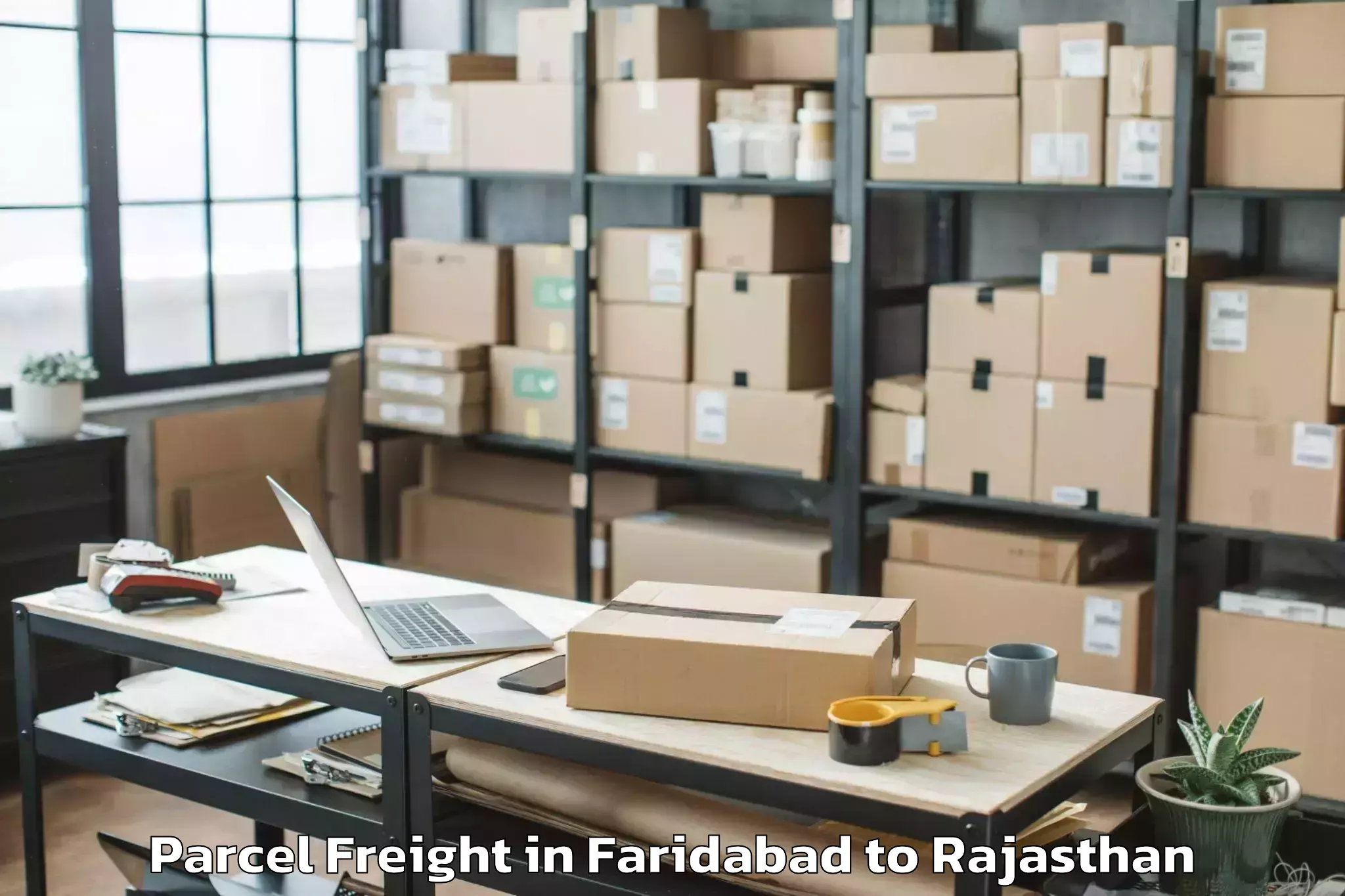 Trusted Faridabad to Jk Lakshmipat University Jaipu Parcel Freight